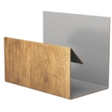 J-профиль 45х35х3000 золотой орех 3D декоративное покрытие для сайдинга экобрус и блок-хаус
